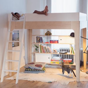 Kids loft bed with play area, loft bed ideas for children, hdb loft bed design ideas, space-saving furniture for small homes, small HDB bedroom ideas, Style Degree, Singapore, SG, StyleMag.