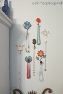 Hang jewellery on wall hooks, costume jewellery storage ideas, jewellery organization hacks, how to organize jewellery diy, Style Degree, Singapore, SG, StyleMag.