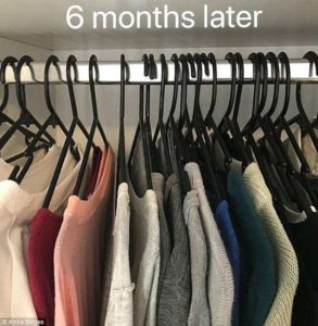 the hanger strategy, reverse hanger clothes trick, tips to declutter wardrobe fast, how to maintain an organized wardrobe, Style Degree, Singapore, SG, StyleMag.