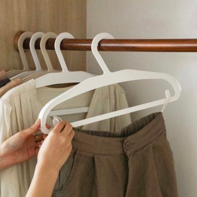 Basic Non-Damaging Clothes Hanger (3pc set) Wardrobe Closet Organizer Storage Hang Style Degree Sg Singapore