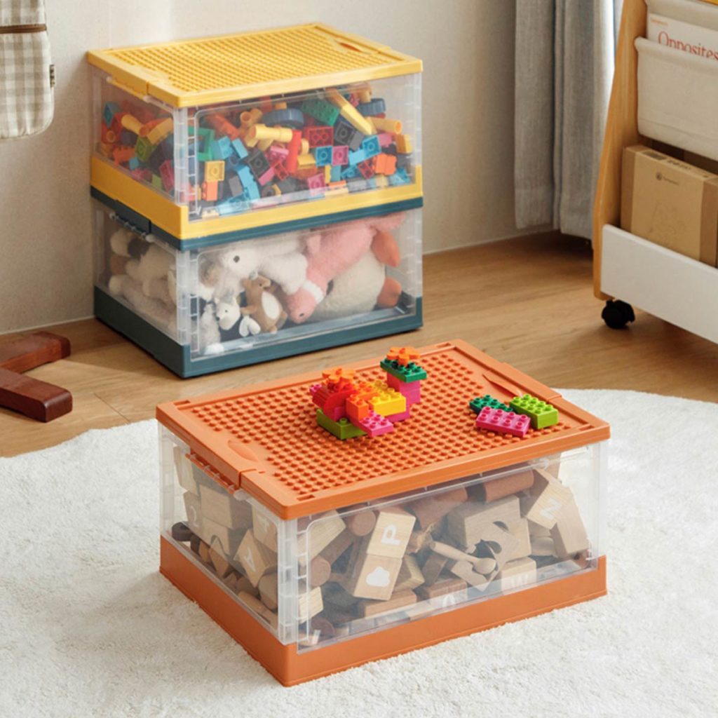 Kids Collapsible Storage Box (With Wheels) Children Toys Baby Book Clothes Lego Storage Solution Style Degree Sg Singapore