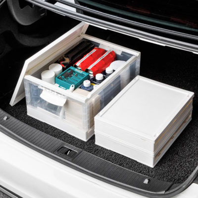 Minimalist Collapsible Storage Box (With Wheels) Stackable Organizer Wardrobe Closet Books Solution Style Degree Sg Singapore