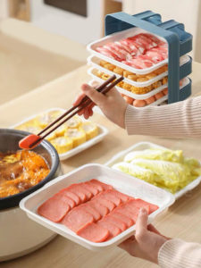 Sliding Steamboat Dining Plates Hotpot Plates Plate Holder Dining Chinese New Year CNY Style Degree Sg Singapore