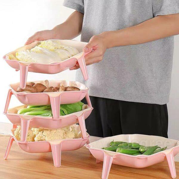 Stackable Steamboat Platter Hotpot Plates Plate Holder Dining Chinese New Year CNY Style Degree Sg Singapore