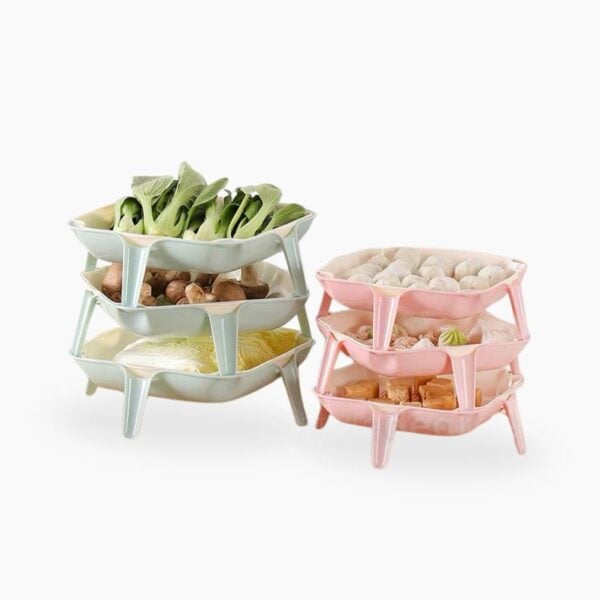 Stackable Steamboat Platter (With Drainer)