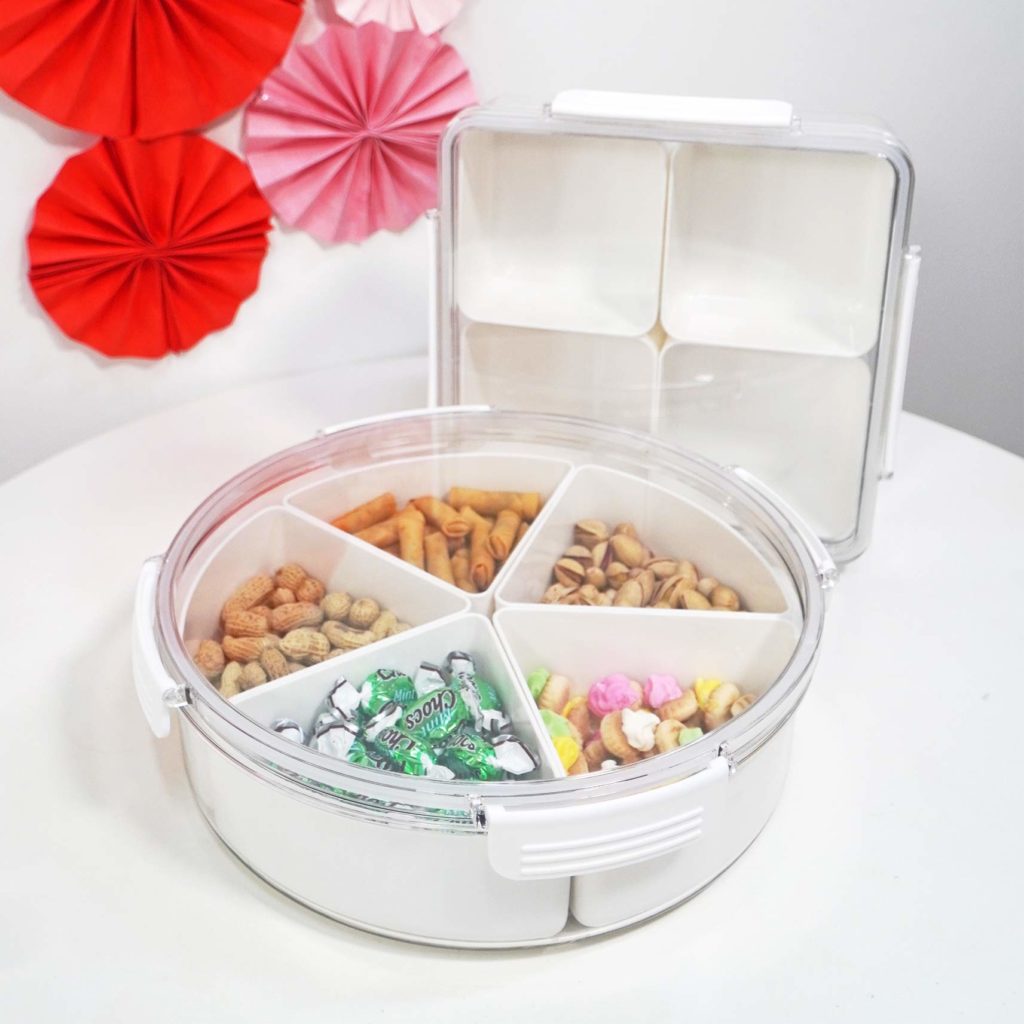 Reunion Airtight Snacks Container Chinese New Year Goodies CNY Platter Plate Organizer Style Degree Sg Singapore
