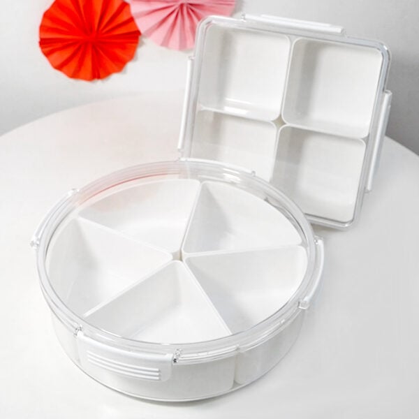 Reunion Airtight Snacks Container Chinese New Year Goodies Platter Plate Organizer Style Degree Sg Singapore