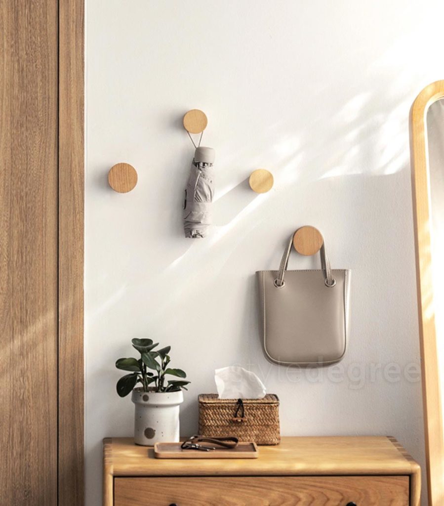 Woody Round Wall Knob | Wall & Hanging Holders | Style Degree