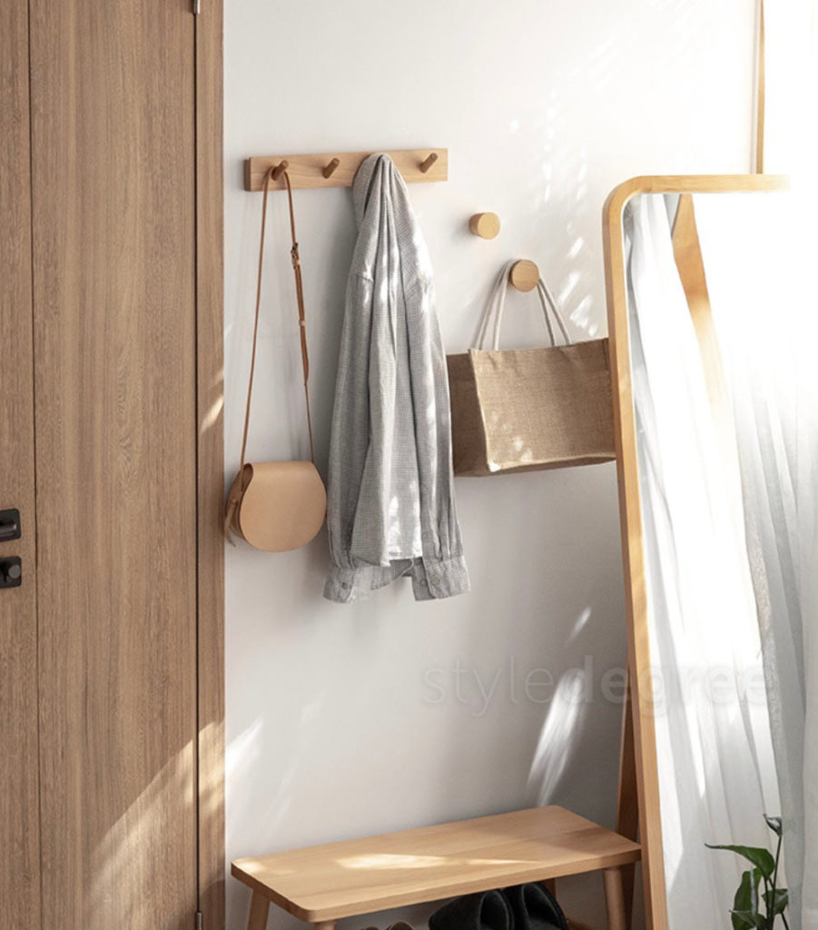 Woody Round Wall Knob | Wall & Hanging Holders | Style Degree