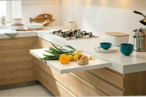 Pull-out kitchen countertop, space-saving furniture, space-saving ideas, folding furniture for small houses, smart storage solutions, Style Degree, Singapore, SG, StyleMag.