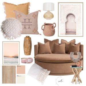 Warm earthy tones mood board, earthy colour interior design trend 2021, home decor colour trend 2021, natural colour trends, Style Degree, Singapore, SG, StyleMag.