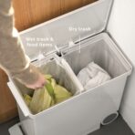 Slim Rollable Step Pedal Dustbin Kitchen Bathroom Recycling Separate Style Degree Sg Singapore