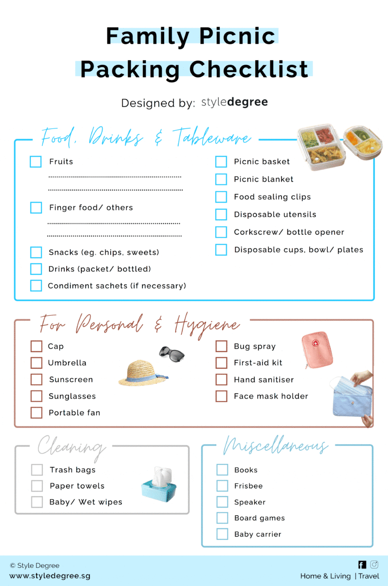 What To Pack For A Perfect Picnic With Your Family (+ Free Printable