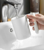 Daily Toiletries Mug With Toothbrush Holder Toilet Bathroom Style Degree Sg Singapore