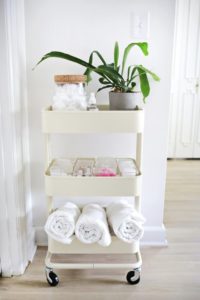 Bathroom storage trolley cart, rolling cart hacks, rolling cart uses, Style Degree, Singapore, SG, StyleMag.