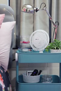 Storage trolley cart as bedside table, how to use a rolling cart, rolling cart ideas, Style Degree, Singapore, SG, StyleMag.