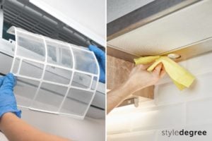 Clean aircon vents and kitchen hood, how to clean house after renovation, post renovation cleaning tips, Style Degree, Singapore, SG, StyleMag.