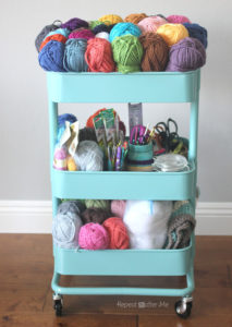 Keep yarn in storage trolley cart, rolling cart ideas, how to organize storage trolley cart, Style Degree, Singapore, SG, StyleMag.