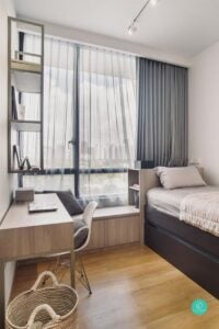 Bay window headboard, Bay window lounge area StyleDegree, StyleMag, Singapore, SG