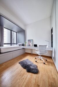 Bay window platform bed, Bay window bed with storage, StyleDegree, StyleMag, Singapore, SG