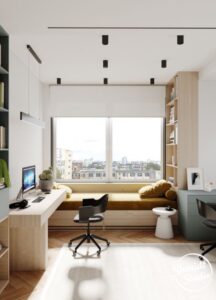 Bay window platform bed, Platform bed with storage, Bay window with shelf, StyleDegree, StyleMag, Singapore, SG