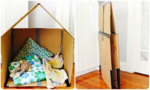 diy cardboard houses, easy cardboard houses