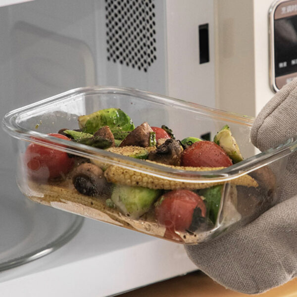 Glass Lunch Box & Food Container Fridge Food Holder Microwaveable Style Degree Sg Singapore