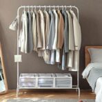 Grande Clothes Stand (With Hanging Hooks) Rack Wardrobe Closet Hanger Storage Style Degree Sg Singapore