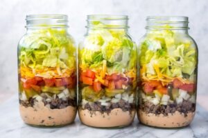Big Mac salad jar, Salad in a jar, Salad meal prep, Singapore, SG, StyleDegree, StyleMag