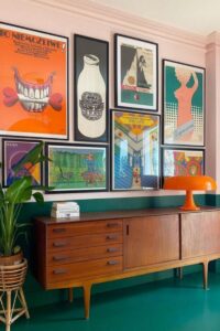 Eclectic gallery wall at entryway, How to style a gallery wall, StyleDegree, StyleMag, Singapore, SG