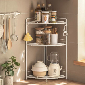 Grande Corner Shelving Rack Kitchen Countertop Bathroom Racking Standing Racks Shelf Style Degree Sg Singapore