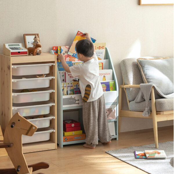 Pastelly Kids Books & Reading Shelf Children Baby Shelving Rack Style Degree Sg Singapore