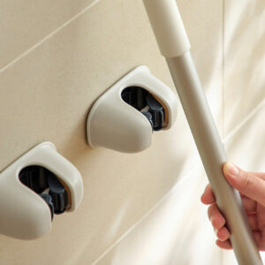 Pebble Mop & Broom Wall Holder Hanging Wall Mounted Hook Cleaning Tools Accessories Style Degree Sg Singapore