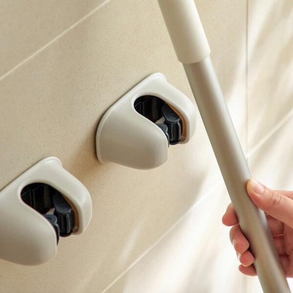 Pebble Mop & Broom Wall Holder Hanging Wall Mounted Hook Cleaning Tools Accessories Style Degree Sg Singapore