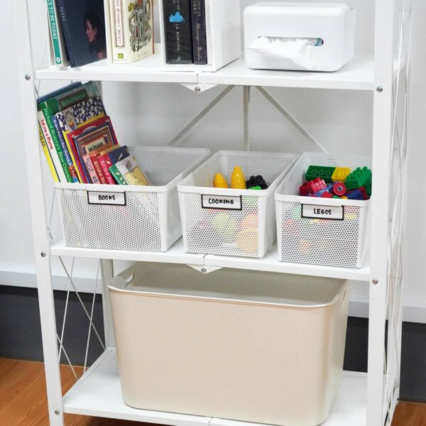 Toughly Storage Bin (With Magnetic Label) Pantry Kitchen Cabinet Work Study Desk Holder Style Degree Sg Singapore