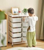 Easy Slide Drawer Trolley Kids Baby Mum Storage Rack Bin Basket Style Degree Sg Singapore