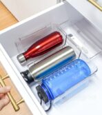 Clarity Water Bottle & Wine Stackable Rack (2pc Set) Storage Shelf Cabinet Organizer Style Degree Sg Singapore