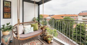 Balcony Living Room Extension, Balcony Living Room Extension ideas, Balcony swings, Style Degree, Singapore, SG, StyleMag.