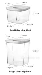 Twist & Turn Airtight Rice Box Pantry Kitchen Cabinet Food Storage Container Style Degree Sg Singapore