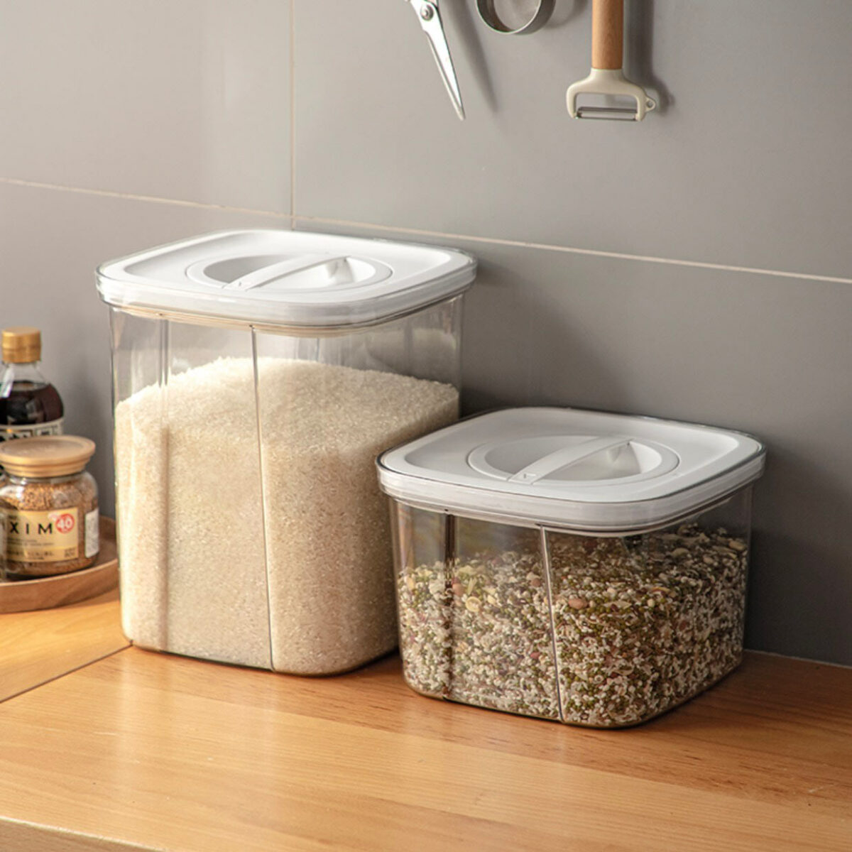 Twist & Turn Airtight Rice Box Pantry Kitchen Cabinet Food Storage Container Style Degree Sg Singapore