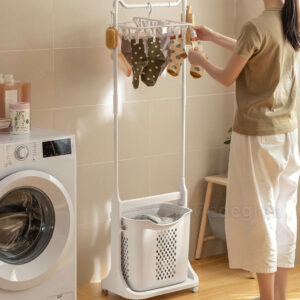 Multi Clothes Stand With Laundry Basket Hanger Clothes Style Degree Sg Singapore