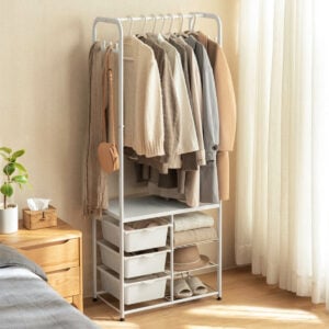 Grande Open Wardrobe Closet Clothes Lingerie Undergarment Storage Rack Drawer Style Degree SG Singapore