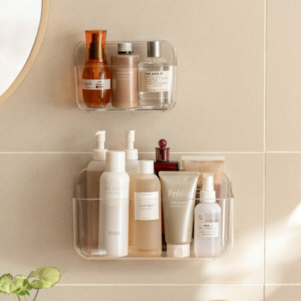 Clarity Wall Holder Bathroom Toilet Bottle Holder Wall Shelf Adhesive Style Degree Sg Singapore