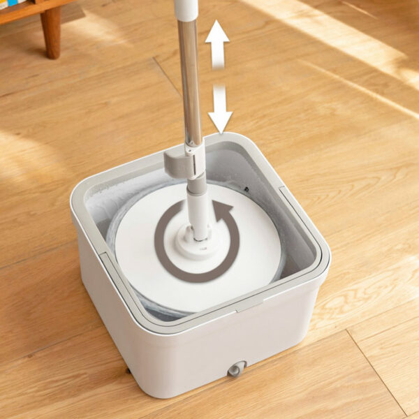 Spin & Clean Magic Mop With Bucket Cleaning Tools Spinning Mop Style Degree Sg Singapore
