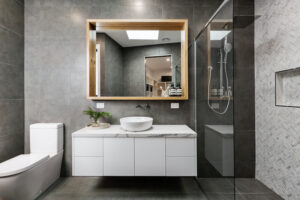 Bathroom box up pipes with sink cabinet singapore, toilet design singapore, bathroom design ideas singapore, Style Degree, SG, Singapore