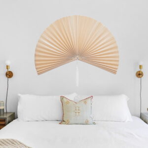Bamboo Japandi Decorative Wall Fan Bedroom Living Decor Lighweight Giant Large Statement Piece Hanging Tassel Handmade Bohemian Coastal Exotic Traditional Oriental Style Degree Sg Singapore