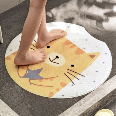 Kids Anti-Slip Bathroom Shower Mat Toilet Essentials Floor Accessories Baby Toddler Durable Anti-Slip Non-Slip Suction-Cup Base PVC Style Degree Sg Singapore