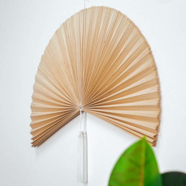 Bamboo Japandi Decorative Wall Fan Bedroom Living Decor Lighweight Giant Large Statement Piece Hanging Tassel Handmade Bohemian Coastal Exotic Traditional Oriental Style Degree Sg Singapore