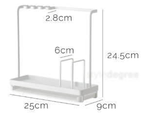 Multi Kitchen Sink Caddy Holder Organizer Tray Rack For Dish Soap Sponges Towels Anti Rust Home Bathroom Countertop Essentials Style Degree Sg Singapore