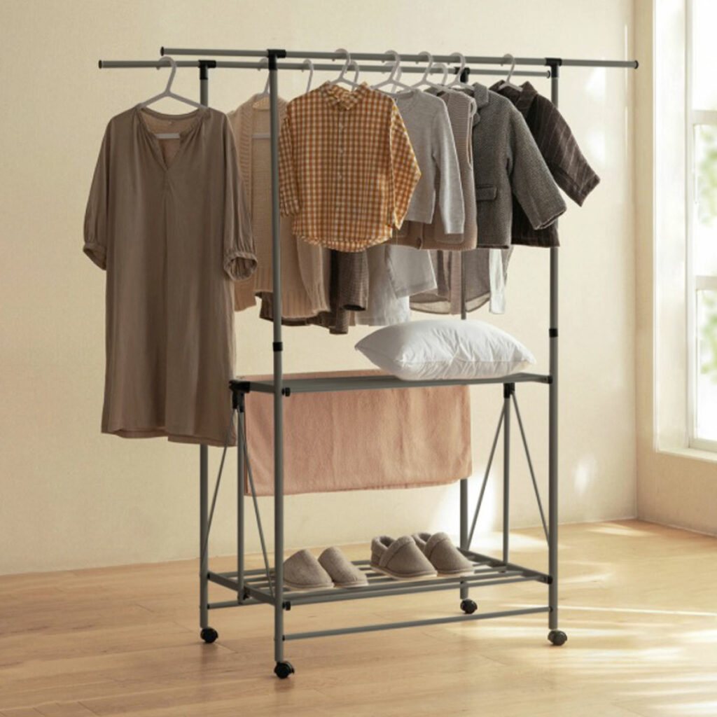 Spacious Collapsible Clothes Drying Rack Foldable Laundry Clothing Towels Bedding Pillows Soft Plush Home Essentials Hangers Space Saving Organizers Style Degree Sg Singapore